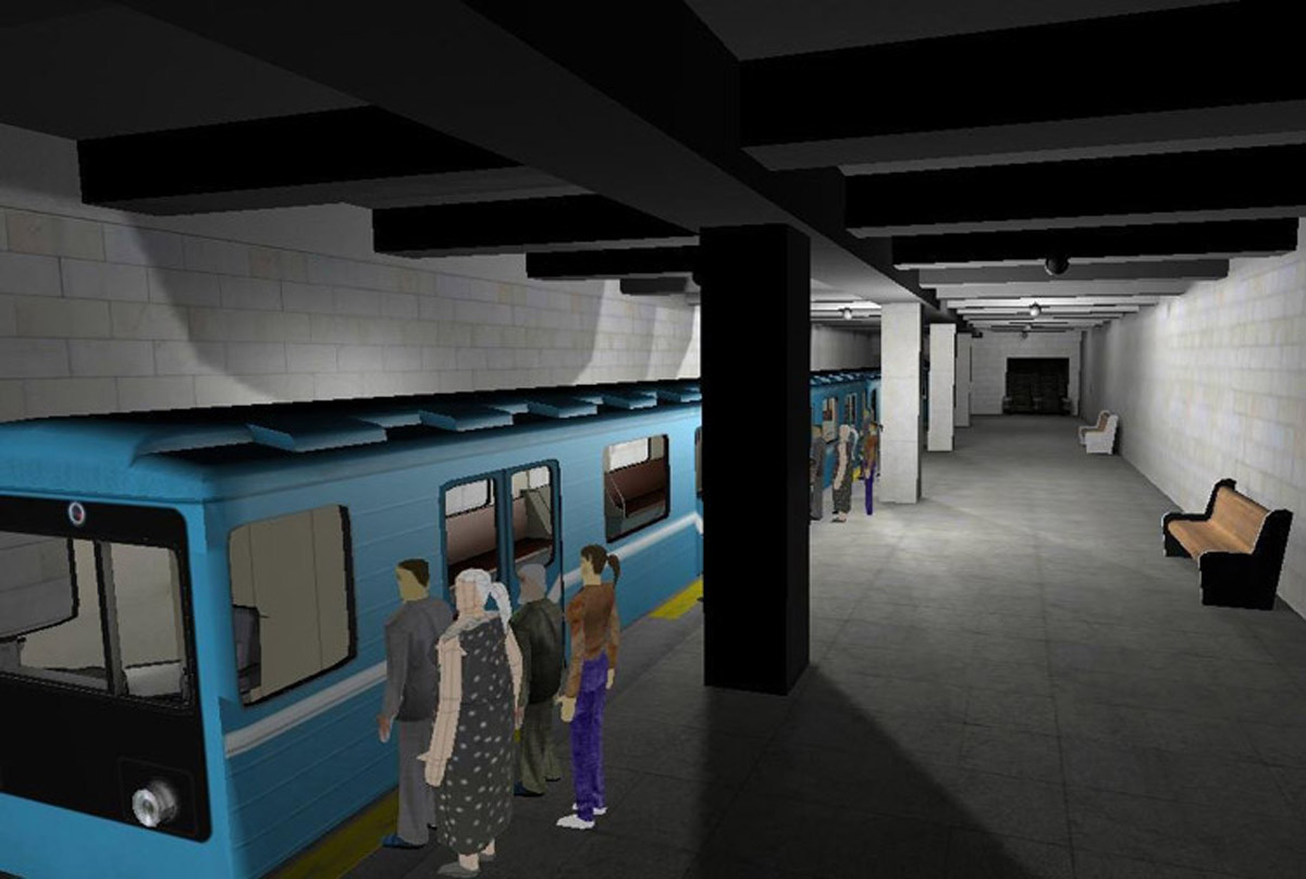 玉溪虚拟动车地铁