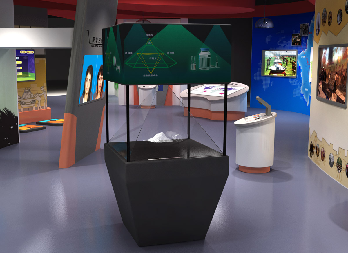 肥城禁毒3D全息展示系统